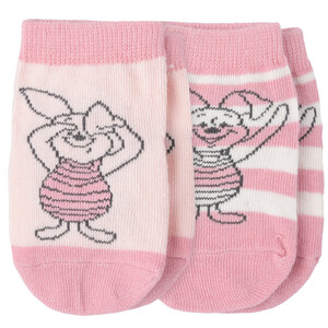 2 Paar Winnie Puuh Socken mit ABS-Noppen
