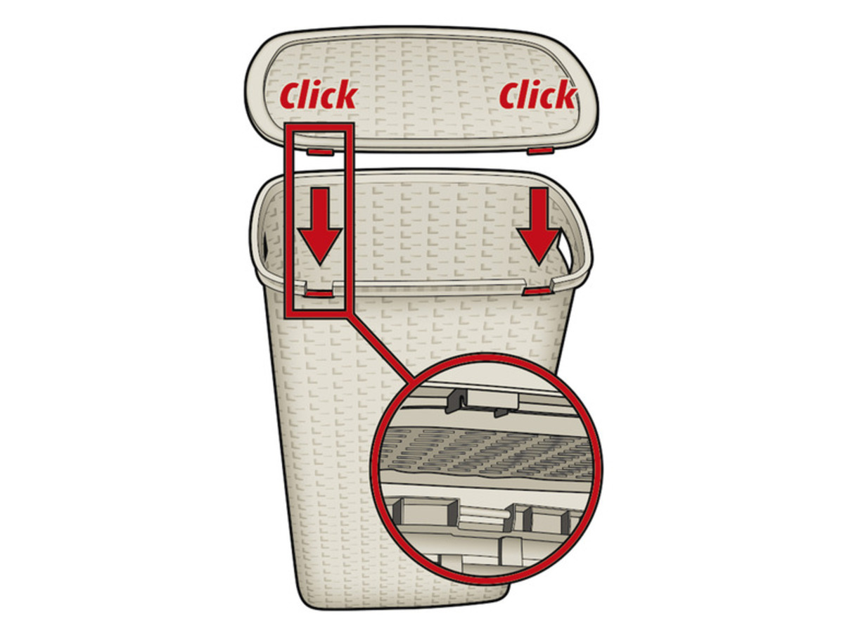 Bild 4 von LIVARNO home Wäschesammler, in Rattan-Optik, 53 l