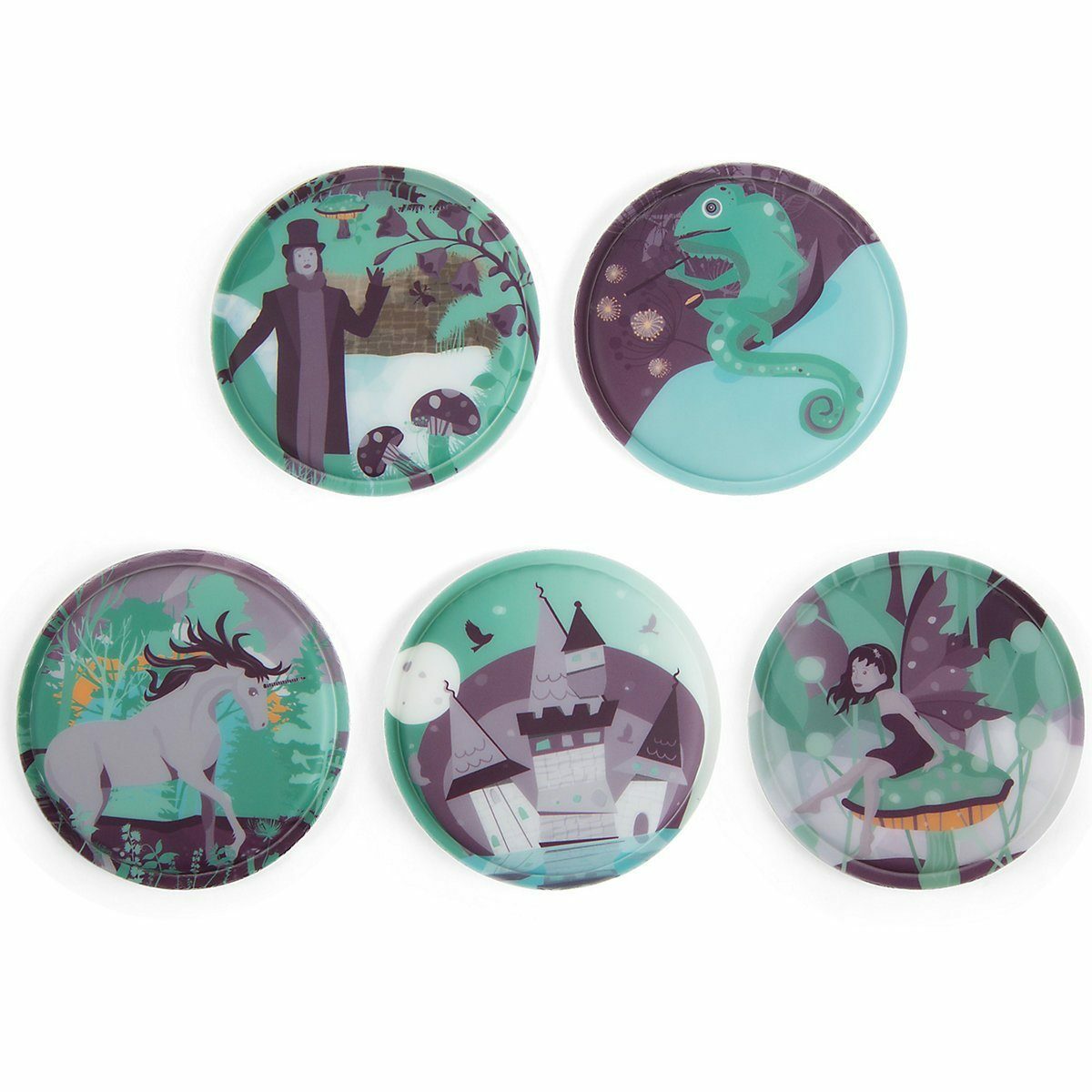 Bild 1 von ergobag Schulranzen Klettie-Set Märchen & Zauber, 5-tlg.