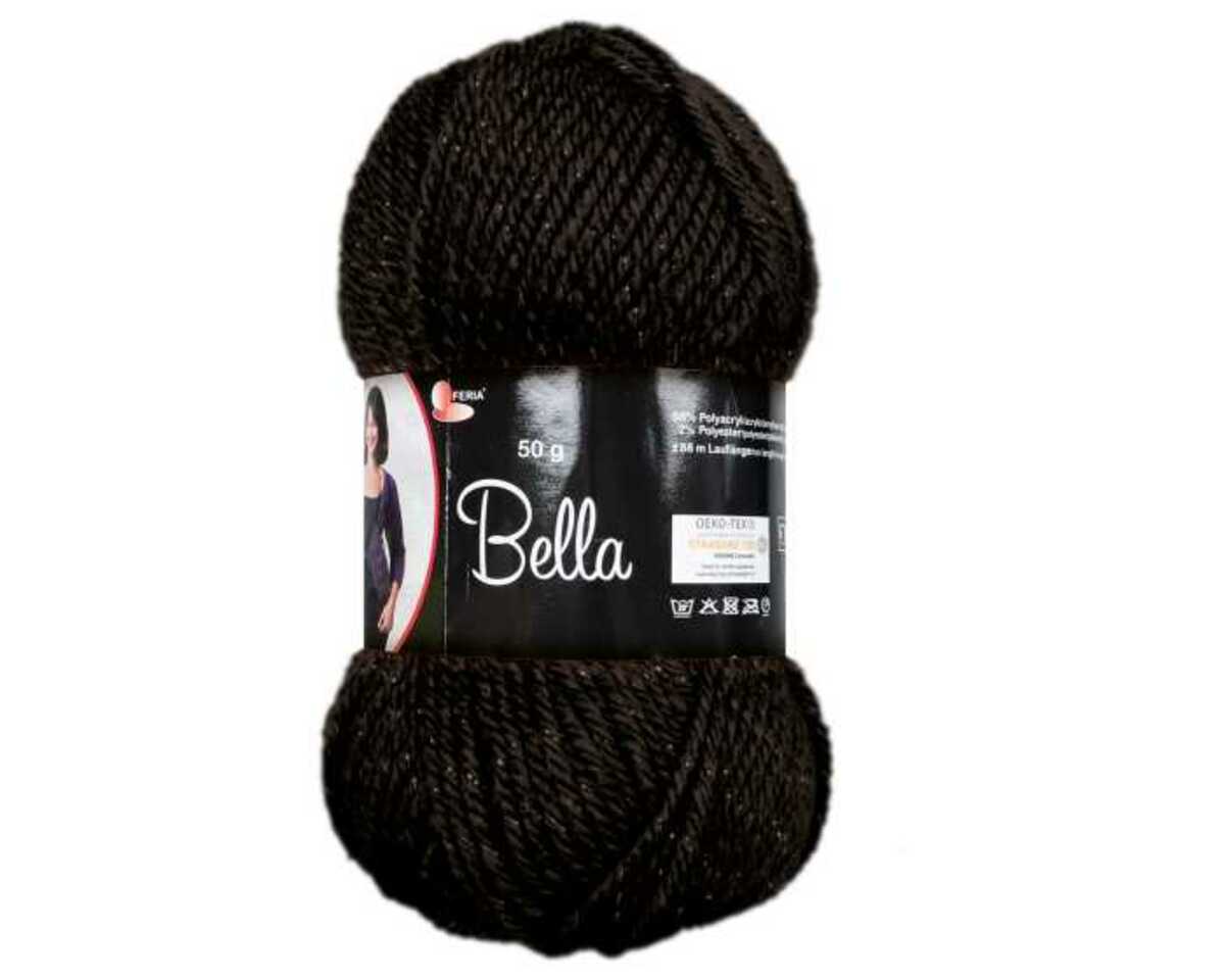 Bild 1 von Wolle Bella aus 98% Polyacryl & 2% Polyester LL 88 m schwarz 50 g