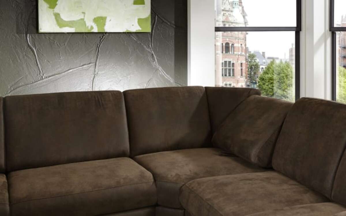 Bild 3 von Zehdenick - Wohnlandschaft ZE-EM05003 in mandel, mit Querschläferfunktion, Relaxrücken und Schubkasten