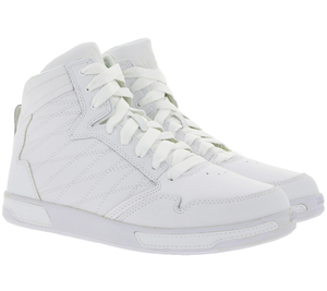 K1X | Kickz h1top High Top Sneaker einfarbige Freizeit-Schuhe aus Echtleder 1000-0235/1111 Weiß