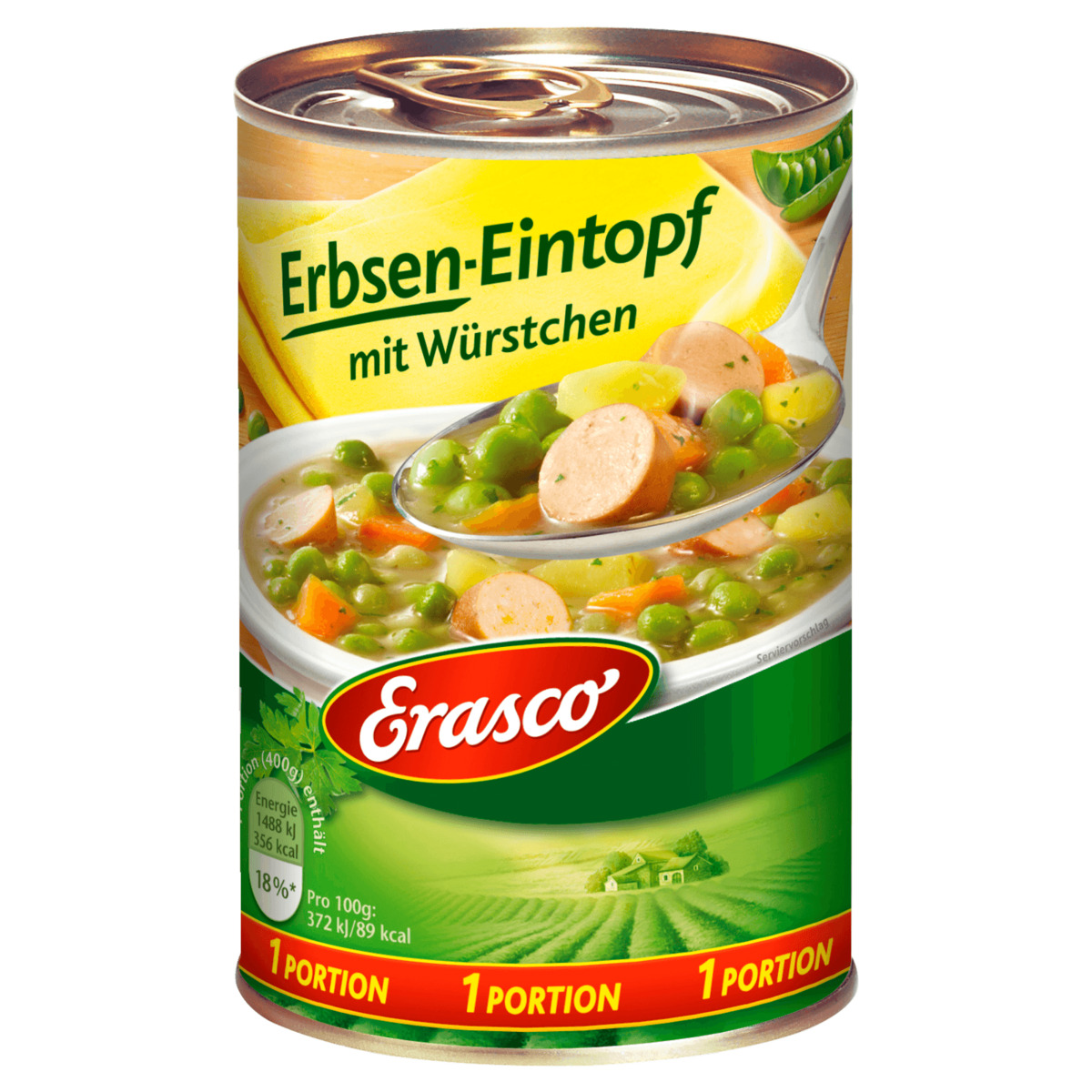Bild 1 von Erasco Erbseneintopf mit Würstchen 400g