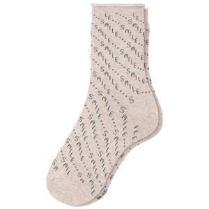 1 Paar Damen Socken mit Schriftzügen