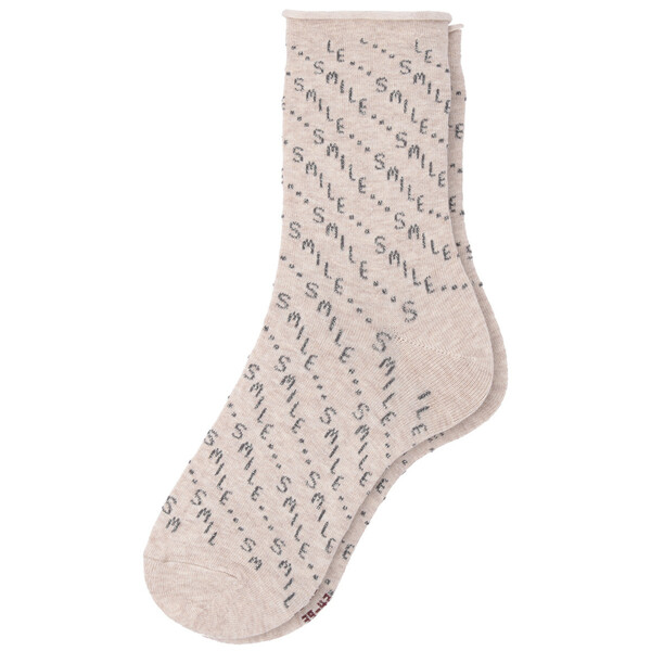 Bild 1 von 1 Paar Damen Socken mit Schriftzügen