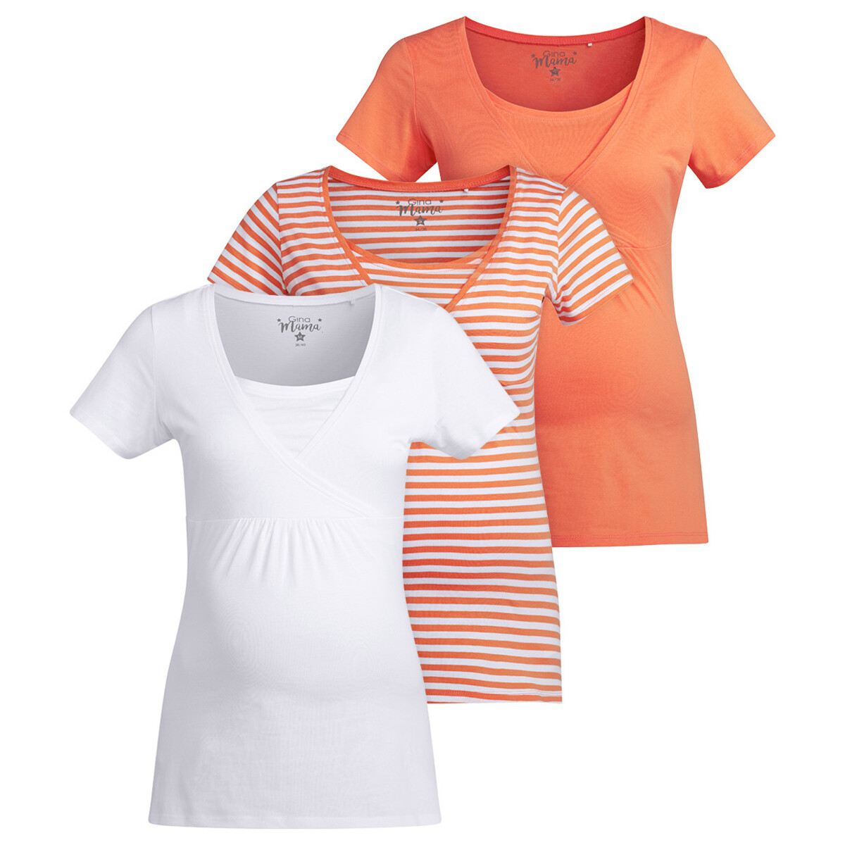 Bild 1 von 3 Damen Umstands-T-Shirts aus Bio-Baumwolle
