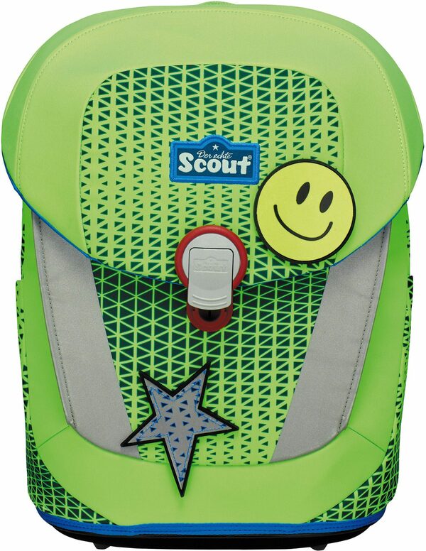 Bild 2 von Scout Schulranzen Sunny II Neon Safety, Green Gecko (Set), ent. recyceltes Material (Global Recycled Standard); bluesign® PRODUCT