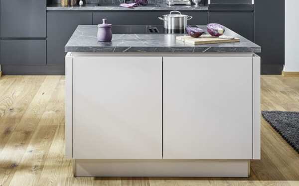 Bild 2 von Impressa - Einbauküche Laser soft, schwarz, inkl. AEG Elektrogeräte