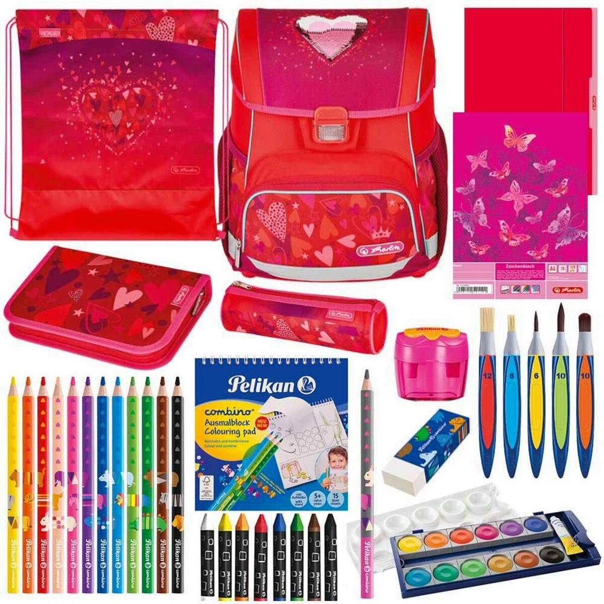 Bild 1 von Herlitz Schulranzen Herlitz Schulranzen Set Loop Plus 14-teilig Special Edition 2023 Mädchen