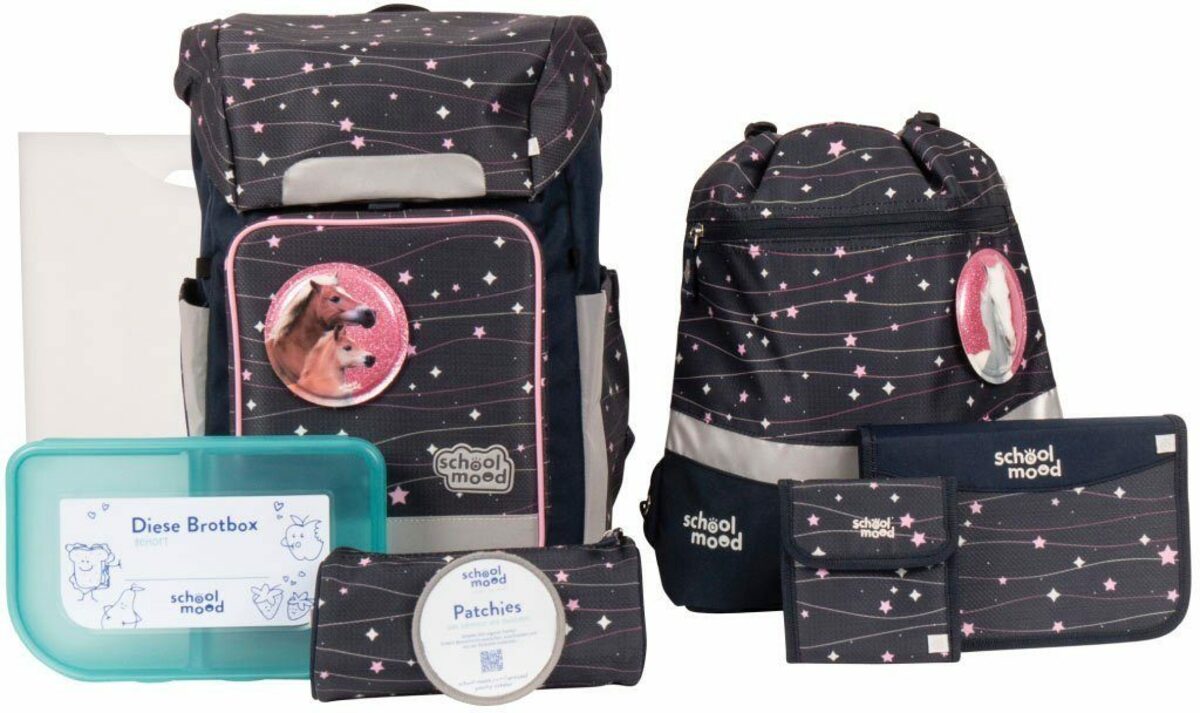 Bild 1 von SCHOOL-MOOD® Schulranzen Rebel Air+, Ella (Pony) (Set), aus recyceltem Material