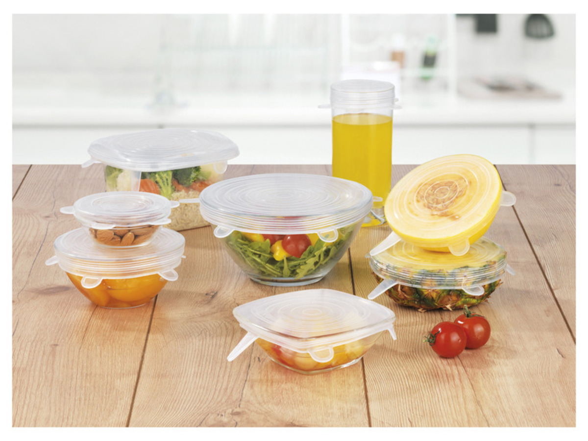Bild 2 von GOURMETmaxx Flexible Silikondeckel, 12 Stück , transparent