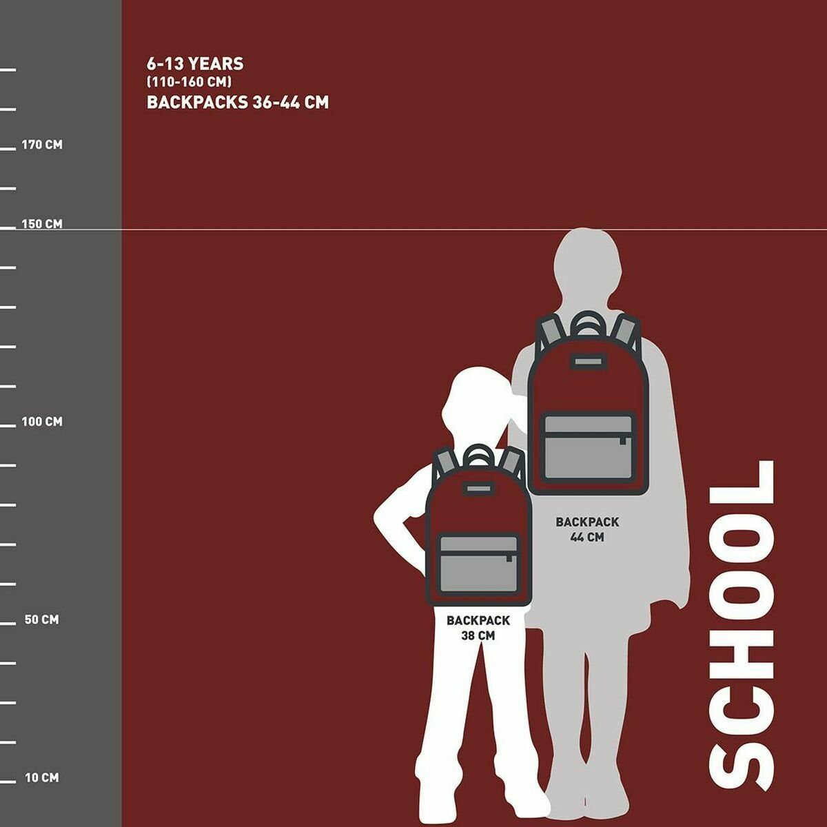 Bild 2 von Harry Potter Rucksack Schulrucksack Harry Potter Gryffindor Rot 30 x 18 x 46 cm