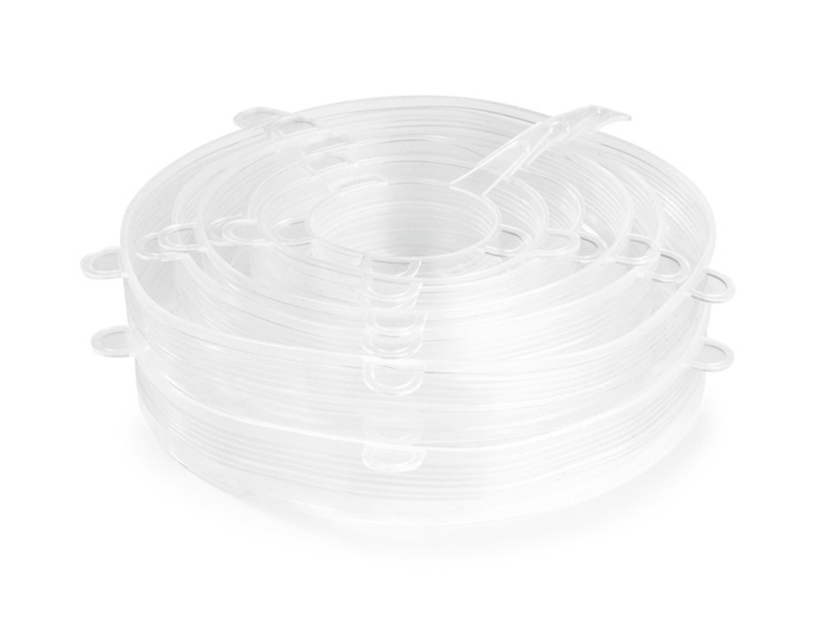 Bild 1 von GOURMETmaxx Flexible Silikondeckel, 12 Stück , transparent