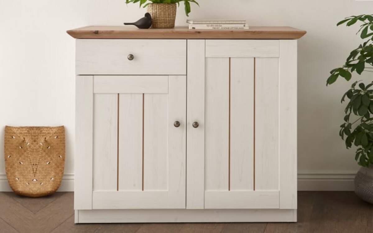 Bild 1 von Livin - Kommode Basel in weiß/Anderson Pine, Breite ca. 107 cm