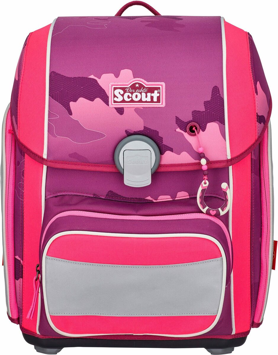 Bild 2 von Scout Schulranzen Genius, Pink Horse (Set), ent. recyceltes Material (Global Recycled Standard); bluesign® PRODUCT