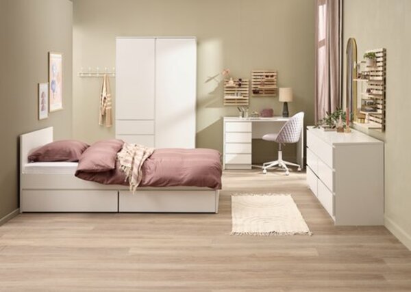 Bild 4 von Schreibtisch LIMFJORDEN 60x120 4 Schubladen weiß