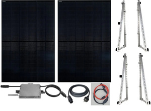 Sunlit Solar Balkonkraftwerk 600/800 Watt Aufständerung, Wifi, Wechselrichter