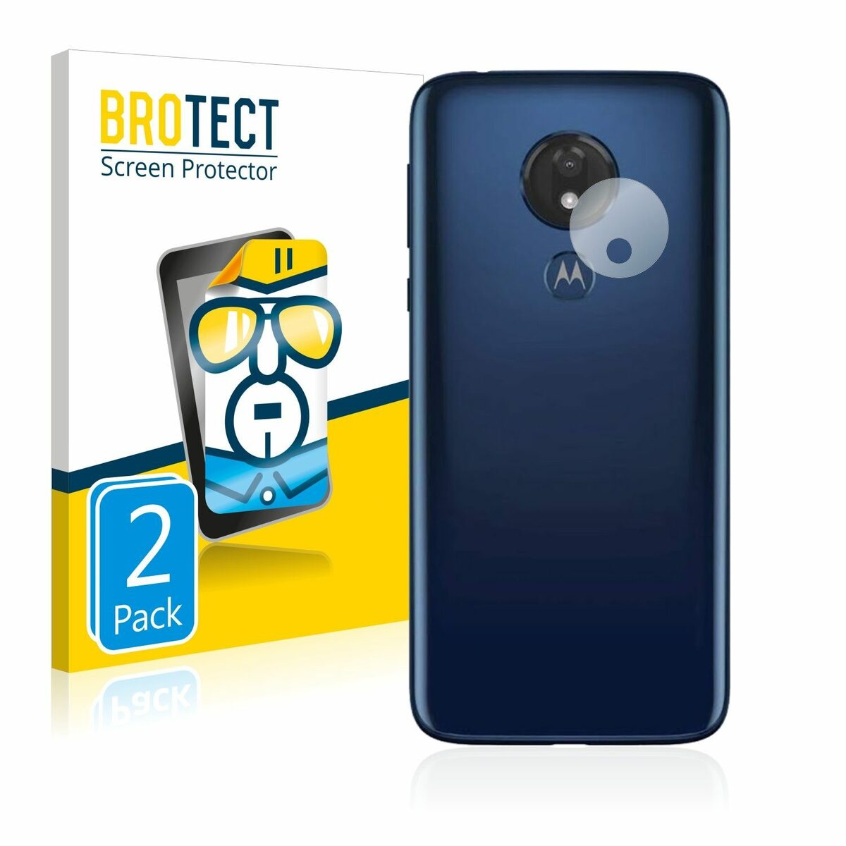 Bild 2 von BROTECT Schutzfolie für Motorola Moto G7 Power (NUR Kamera), Displayschutzfolie, 2 Stück, Folie klar