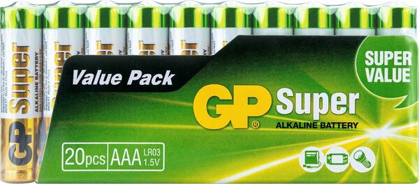 Bild 4 von GP Batteries 20er Pack Super Alkaline AAA Batterie, (1,5 V, 20 St)