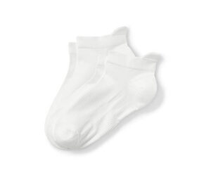 2 Paar Sportsneaker-Socken, weiß