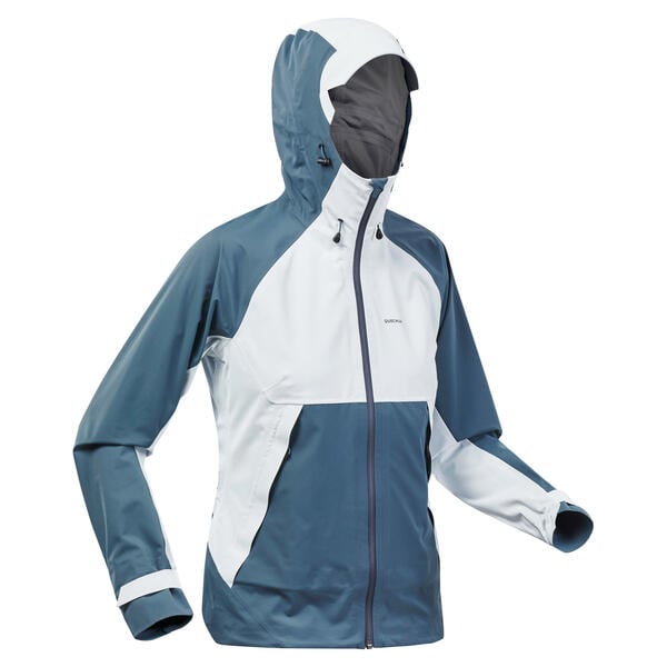 Bild 1 von Wanderjacke Damen wasserdicht Bergwandern - MH500 graublau