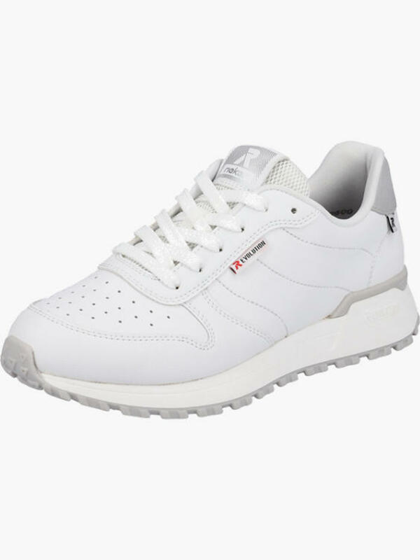 Sneaker Donna Rieker R-EVOLUTION Bianche In Pelle, Leggere E Comode, Modello 41902-80