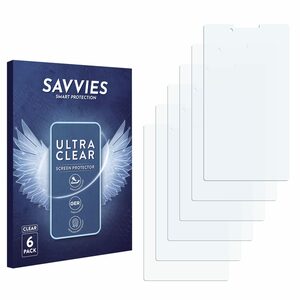 Savvies Schutzfolie für Lenovo Tab 2 A7-30 (NUR Kamera links), Displayschutzfolie, 6 Stück, Folie klar