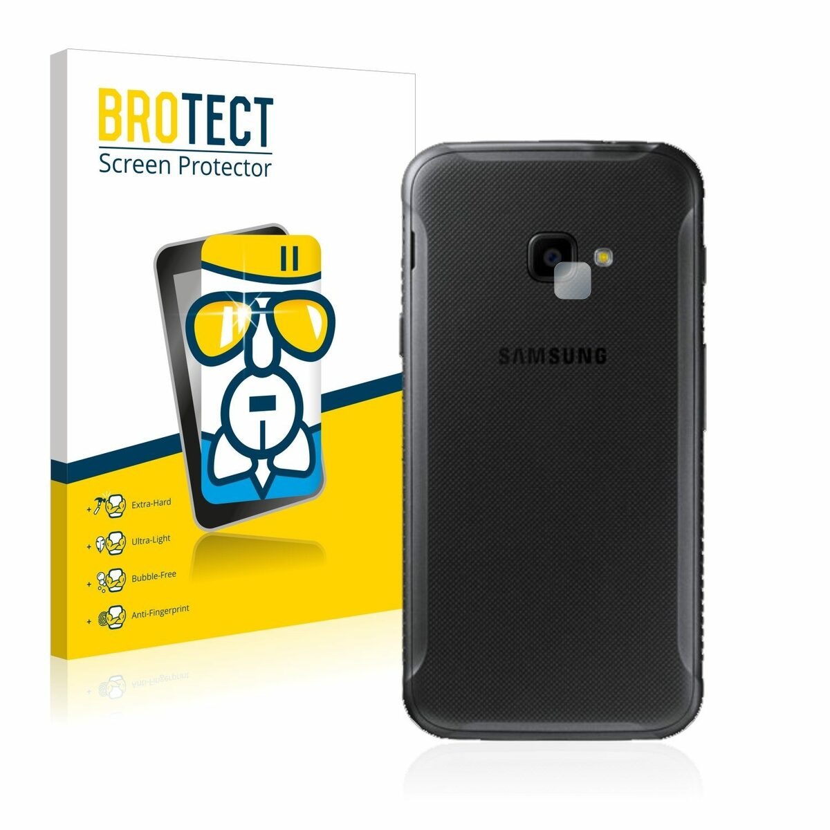 Bild 2 von BROTECT flexible Panzerglasfolie für Samsung Galaxy Xcover 4 (NUR Kamera), Displayschutzglas, Schutzglas Glasfolie klar