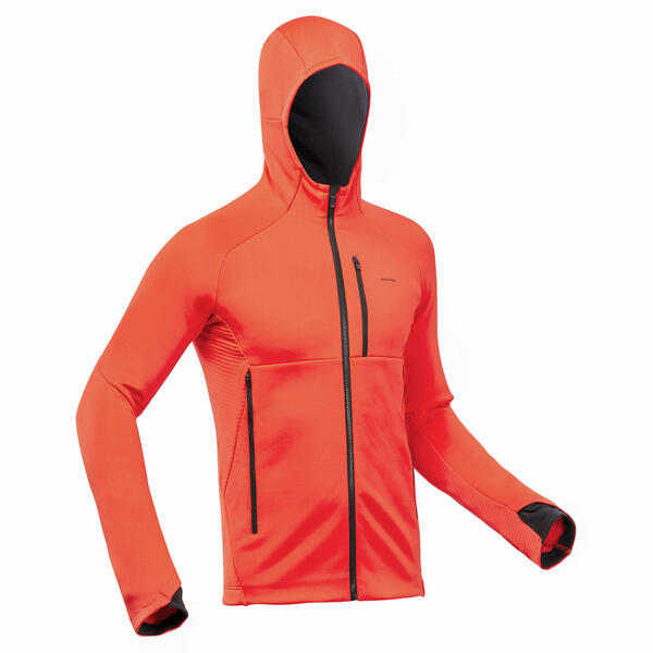 Bild 1 von Fleecejacke Herren Wandern mit Kapuze - MH520 rot