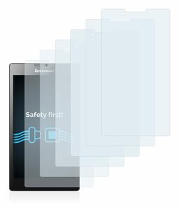 Savvies Schutzfolie für Lenovo Tab 2 A7-30H (NUR Kamera links), Displayschutzfolie, 6 Stück, Folie klar