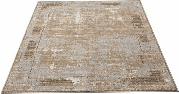 Bild 1 von Teppich Hamsa, Leonique, rechteckig, Höhe: 9 mm, dezenter Glanz, Schrumpf-Garn-Effekt, im Vintage-Look, dichte Qualität