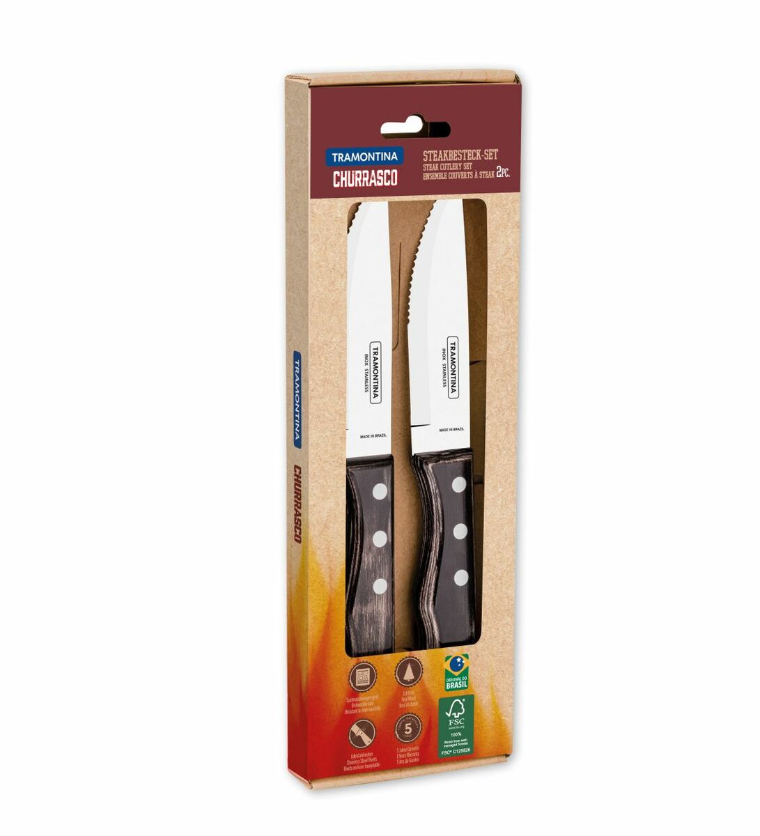 Bild 1 von TRAMONTINA Steakmesser Jumbo, 2-tlg. Set