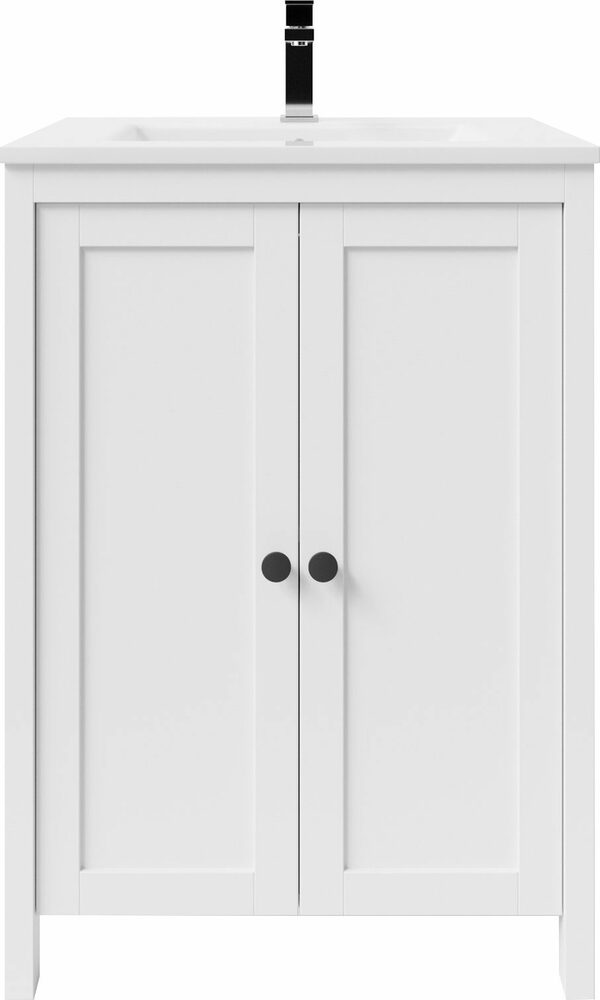 Bild 2 von welltime Waschtisch SYLT, Badmöbel inkl. Keramikwaschbecken, Breite 60cm