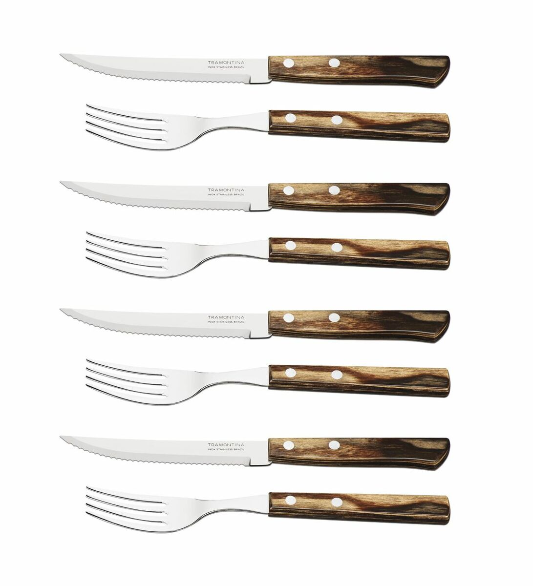 Bild 1 von TRAMONTINA 8-tlg. STEAK / PIZZA Besteck