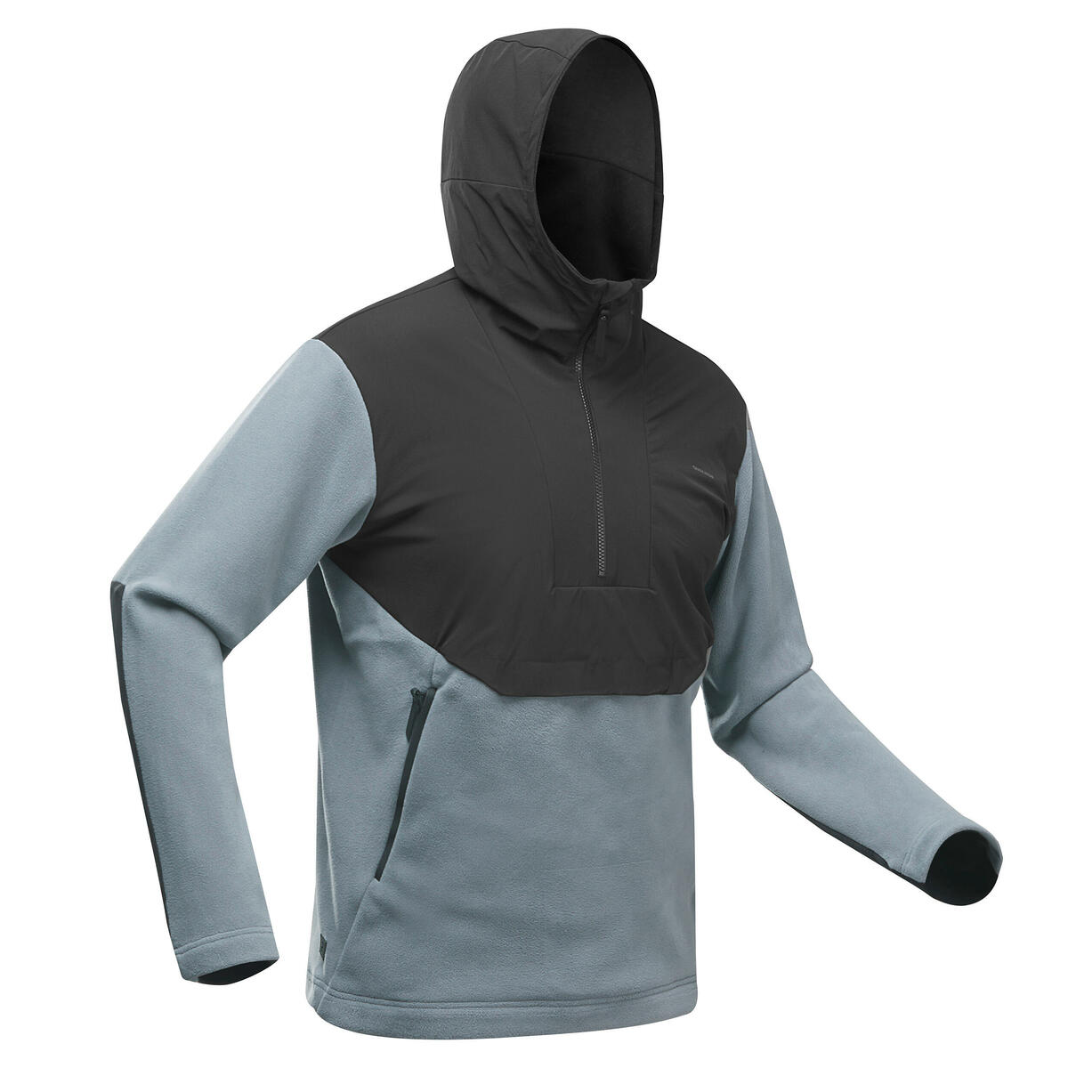 Bild 1 von Fleecepullover Herren Hoodie warm Wandern - MH500 grau