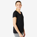 Bild 1 von T-Shirt Fitness Baumwolle dehnbar schwarz