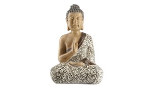 Deko Buddha braun Polyresin (Kunstharz) Maße (cm): B: 25 H: 37,5 T: 18,8 Dekoration