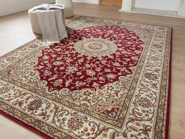 Bild 1 von Peyer Syntex Klassischer Kurzflor Teppich Amina Medaillon 27008 Farbe Rot 160 x 230 cm