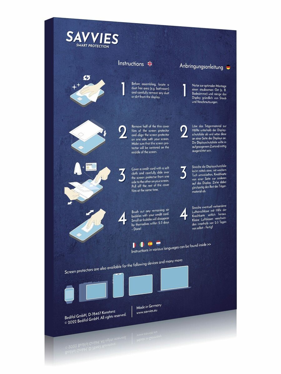 Bild 4 von Savvies Schutzfolie für Lenovo Vibe X3 (NUR Kamera links), Displayschutzfolie, 6 Stück, Folie klar