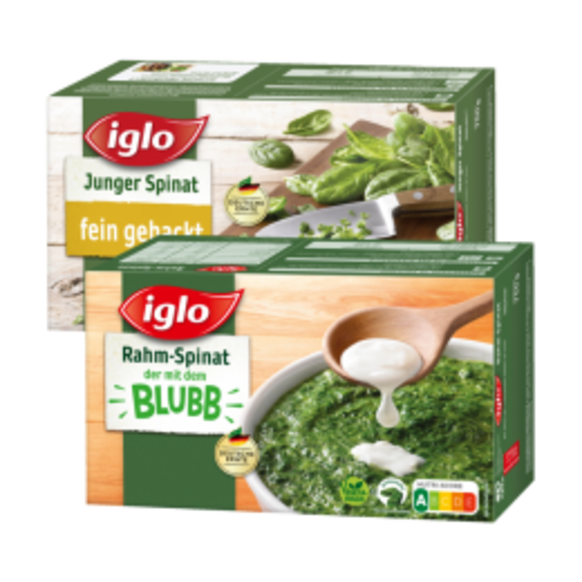 Bild 1 von Iglo Rahm-Spinat, Junger Spinat, Würzspinat oder Blattspinat Minis