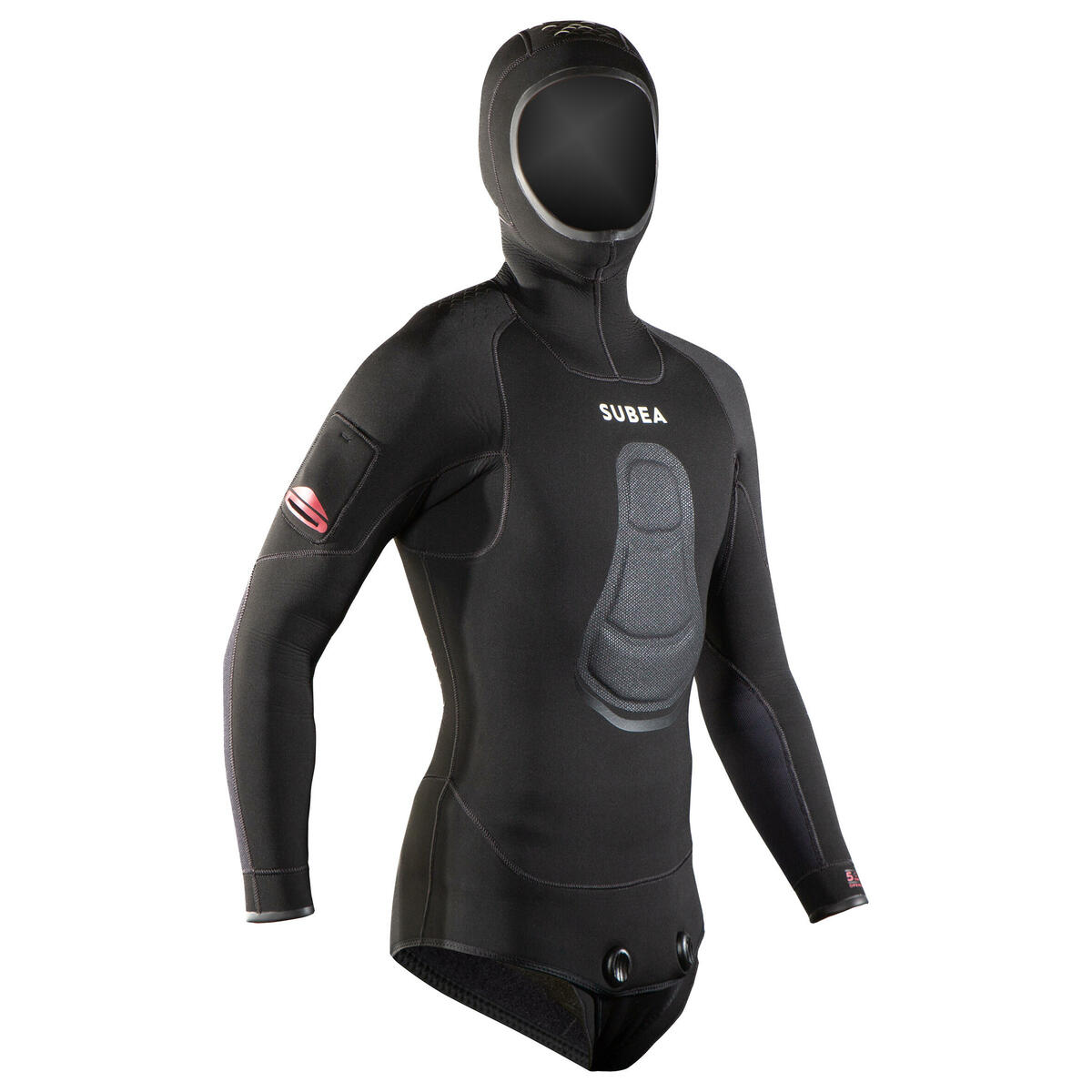 Bild 1 von Neoprenjacke Freediving Herren Neopren 5 mm - SPF 900 schwarz