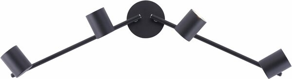 Bild 4 von my home LED Deckenleuchte Maci, Leuchtmittel wechselbar, Warmweiß, schlichtes Design, warmweißes LED-Licht, dreh- und schwenkbare Spots