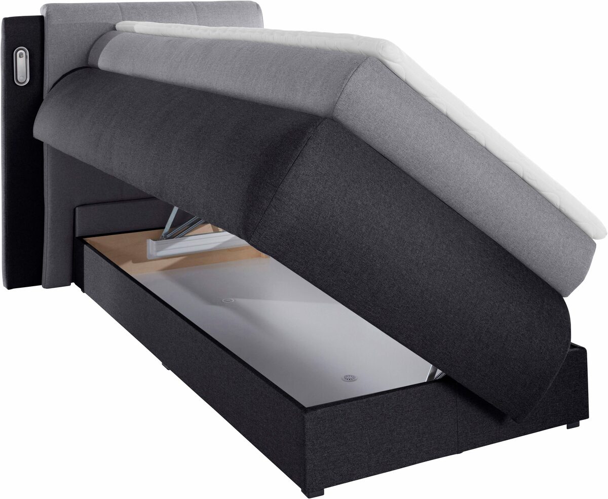 Bild 4 von COLLECTION AB Boxspringbett Borna, inklusive Bettkasten, LED-Beleuchtung und Topper