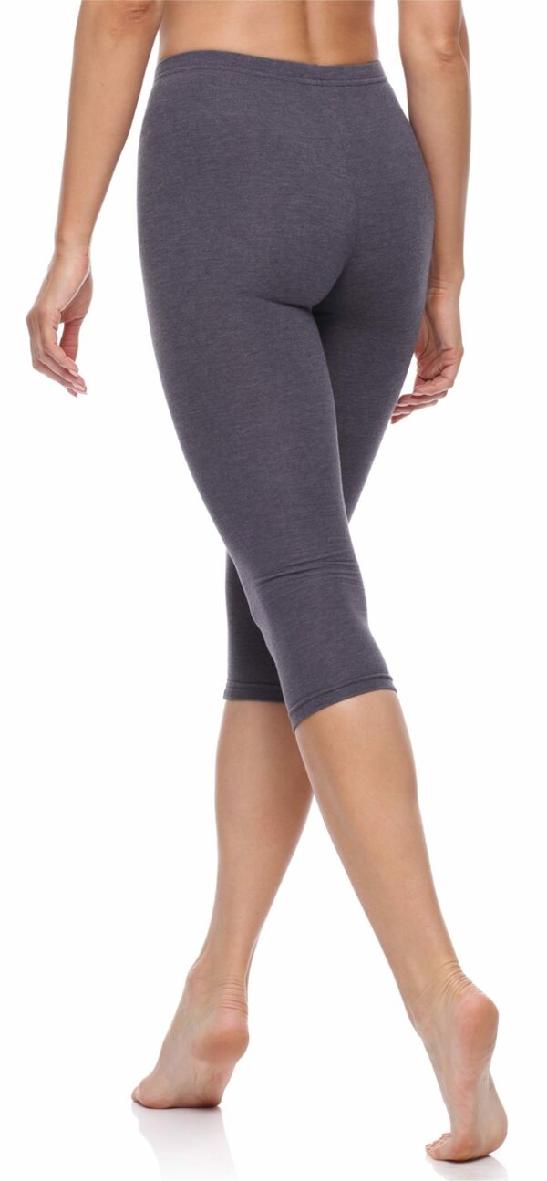 Bild 2 von Merry Style Leggings Damen 3/4 Capri Leggings aus Baumwolle MS10-199 (1-tlg) elastischer Bund