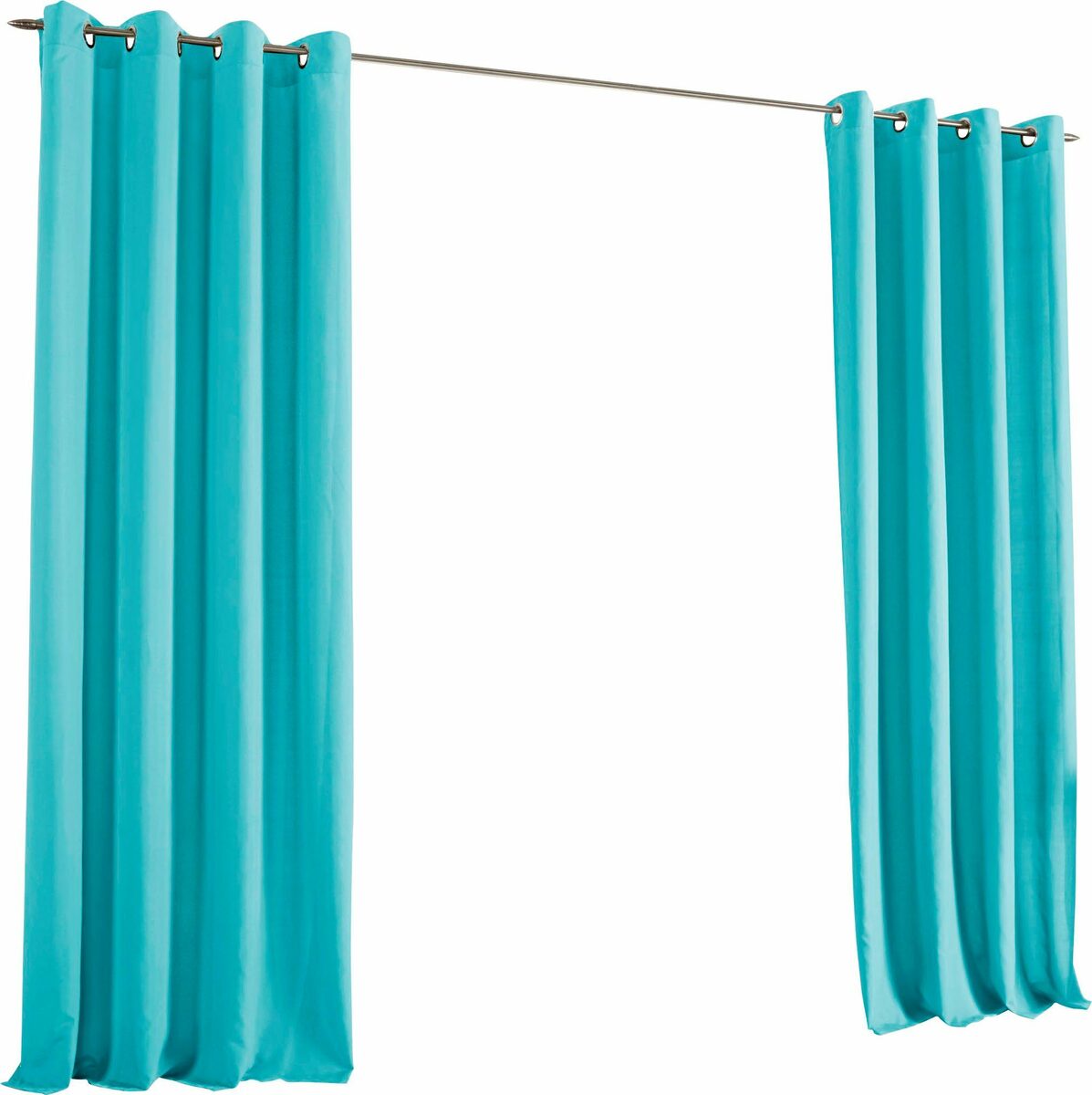 Bild 2 von Vorhang Raja, my home, Ösen (2 St), blickdicht, Polyester, 2er-Set, glatt, einfarbig, verschiedene Größen