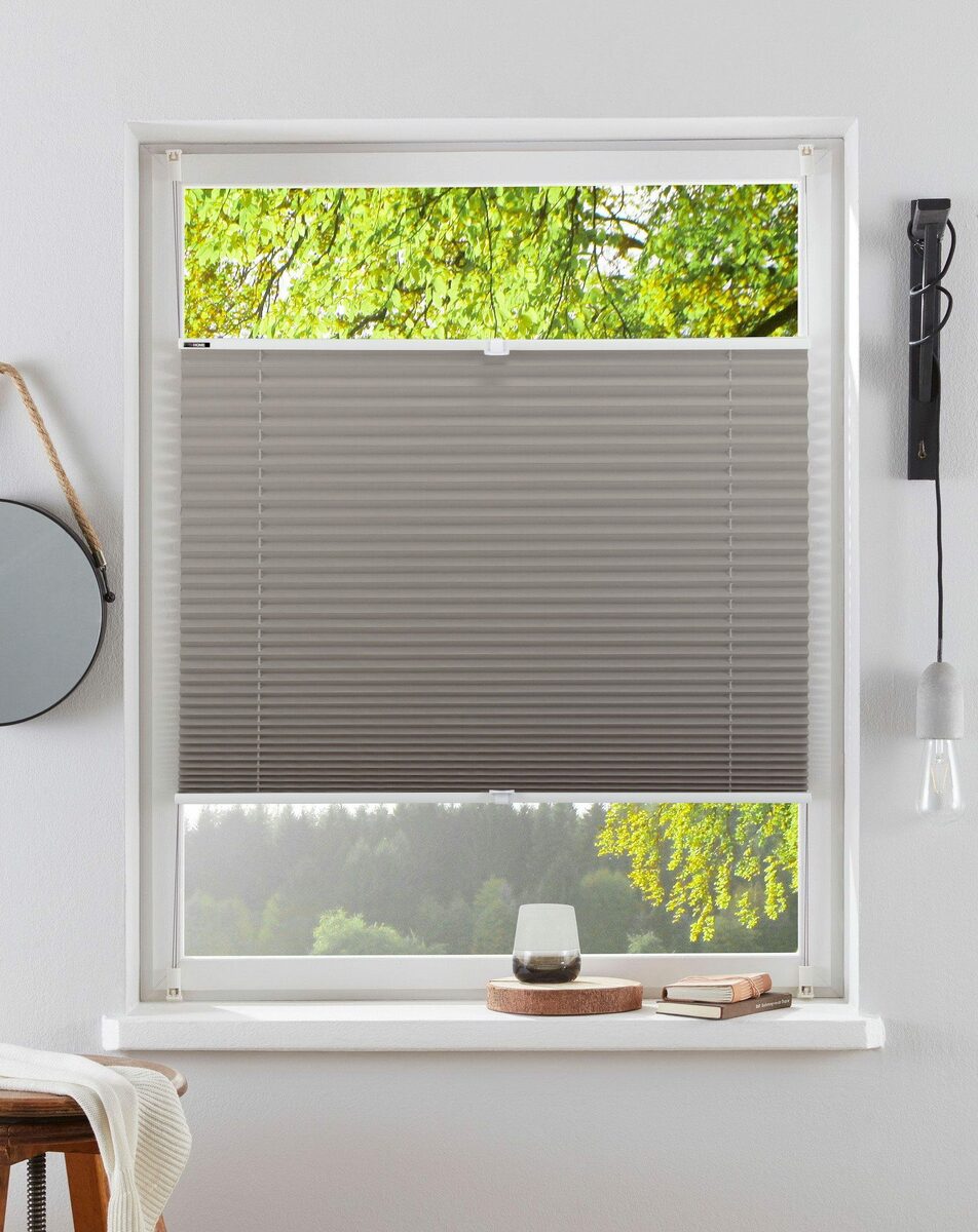 Bild 1 von Plissee LAHOLM, my home, Lichtschutz, ohne Bohren, verspannt, Klemmfix, Klemmfix, im Fixmaß, uni, monochrom, basic, Klemmträger, Bestseller