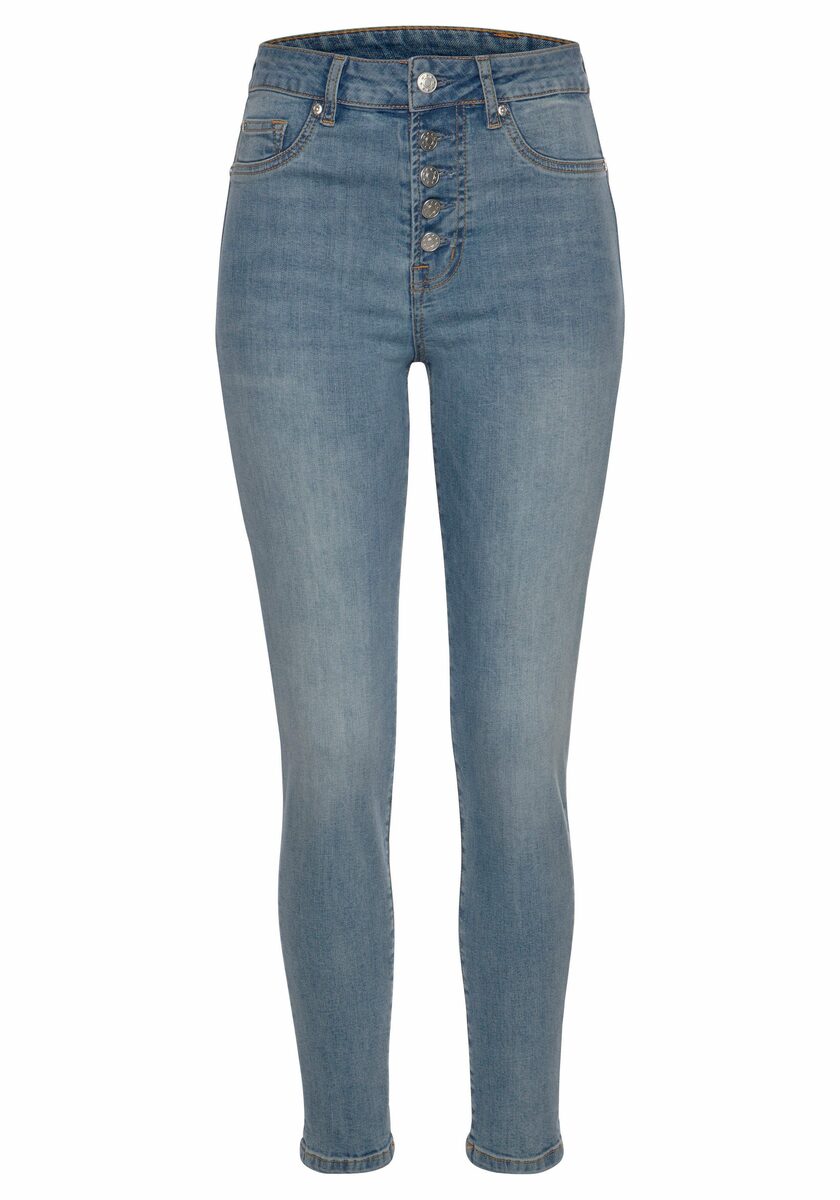 Bild 2 von Buffalo High-waist-Jeans mit modischer Knopfleiste
