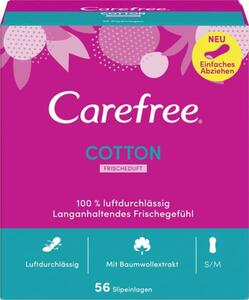 Carefree Slipeinlagen Cotton Frischeduft Gr. S/M