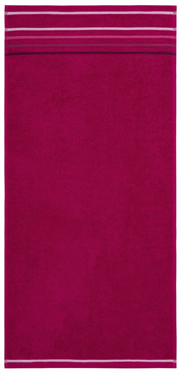 Bild 2 von my home Handtuch Set Niki, Walkfrottee, (Set, 7-tlg), Handtuchset mit mehrfarbiger Streifenbordüre, aus 100% Baumwolle