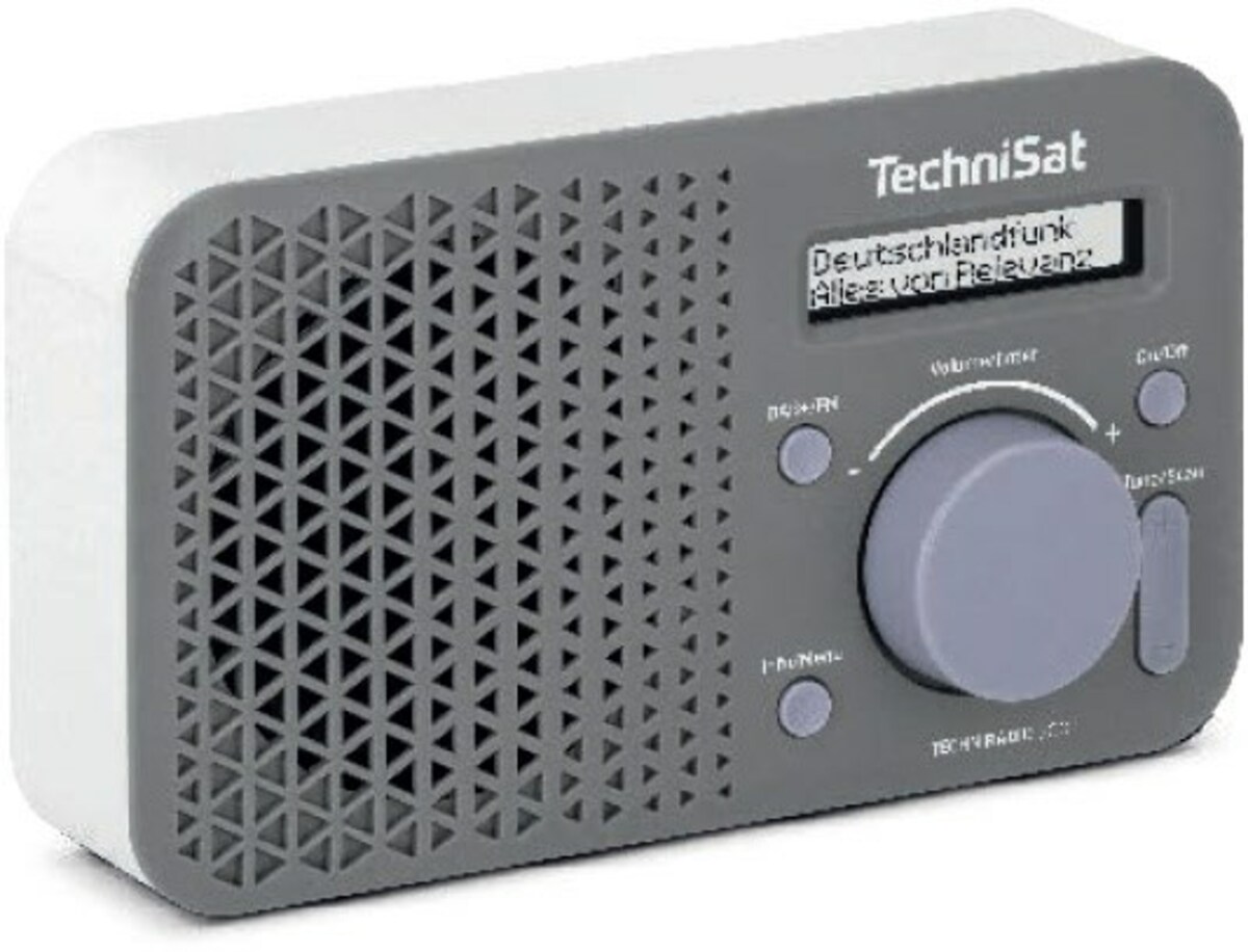 Bild 1 von TechniRadio 200 Kofferradio mit DAB/DAB+ Grau/Weiß